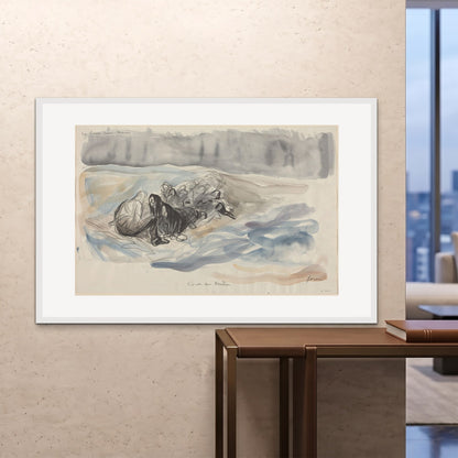 Orlonzo - FRAMED PRINT WHITE 150100cm6040 ROOM