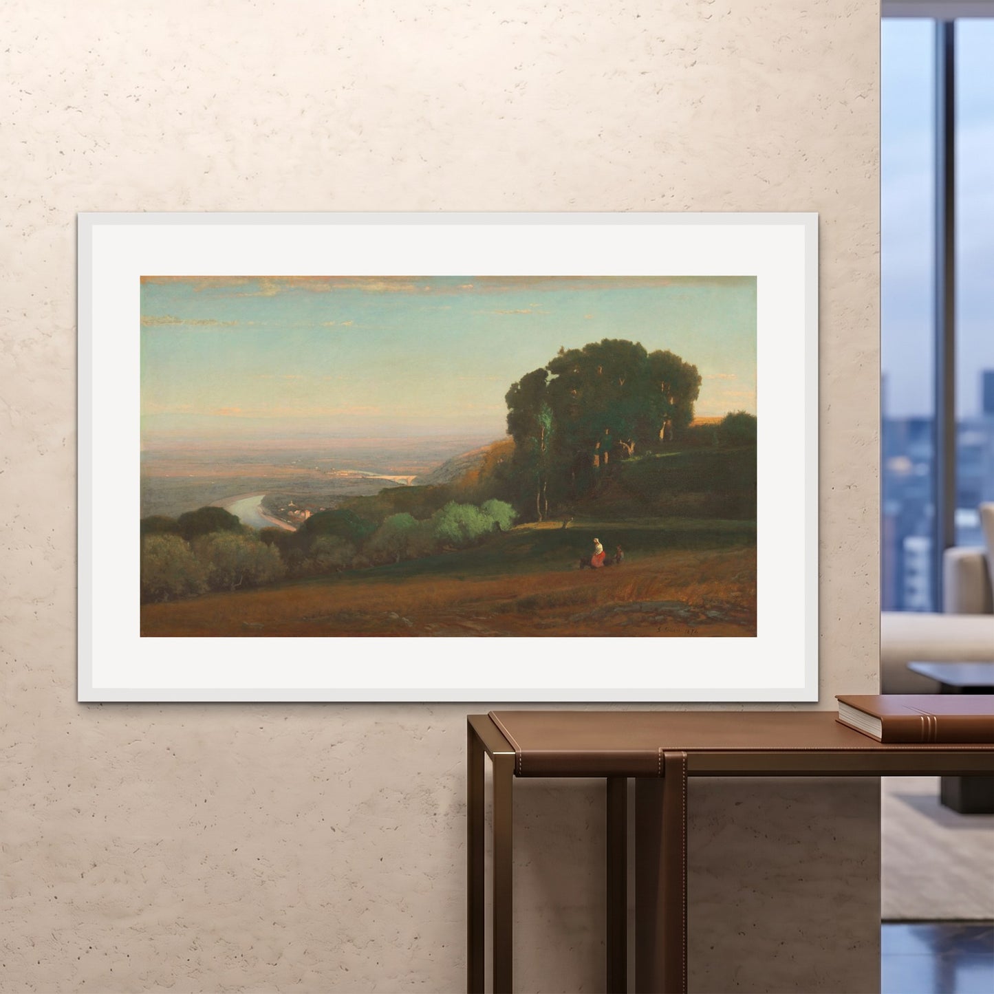 Orlonzo - FRAMED PRINT WHITE 150100cm6040 ROOM