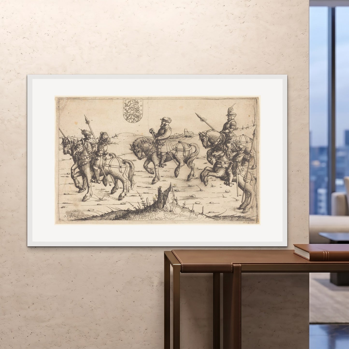 Orlonzo - FRAMED PRINT WHITE 150100cm6040 ROOM