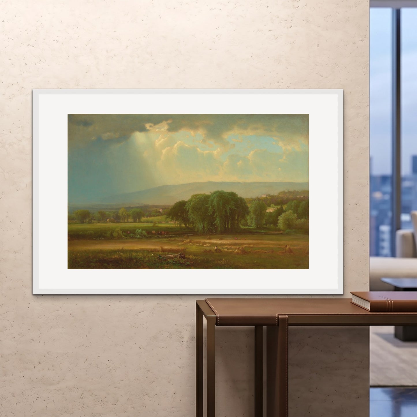 Orlonzo - FRAMED PRINT WHITE 150100cm6040 ROOM