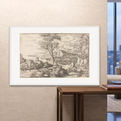 Orlonzo - FRAMED PRINT WHITE 150100cm6040 ROOM