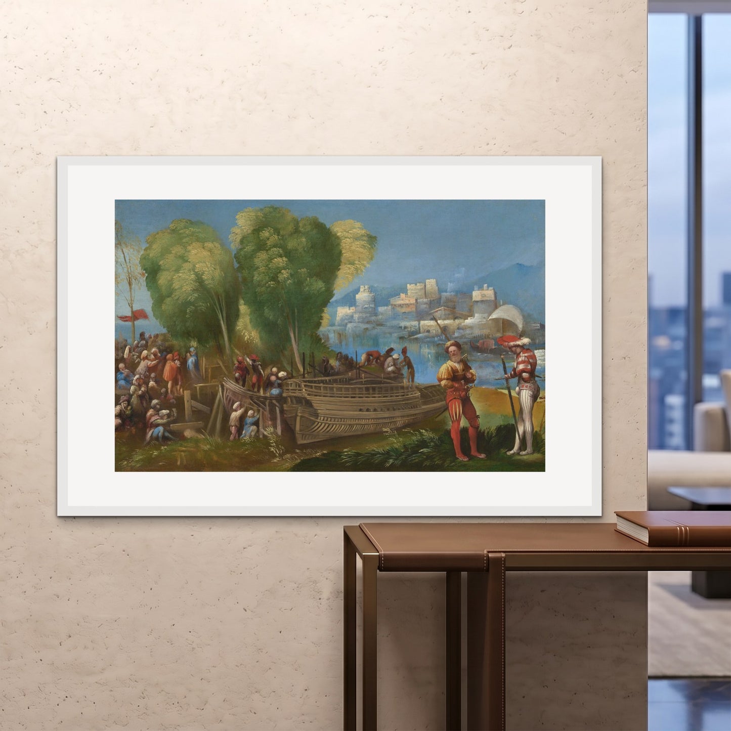 Orlonzo - FRAMED PRINT WHITE 150100cm6040 ROOM