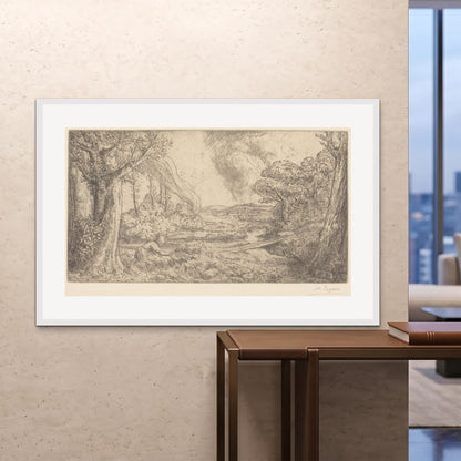 Orlonzo - FRAMED PRINT WHITE 150100cm6040 ROOM