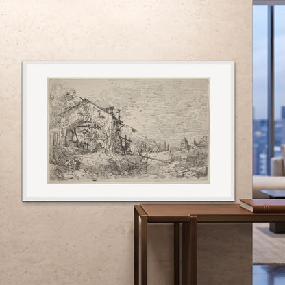 Orlonzo - FRAMED PRINT WHITE 150100cm6040 ROOM