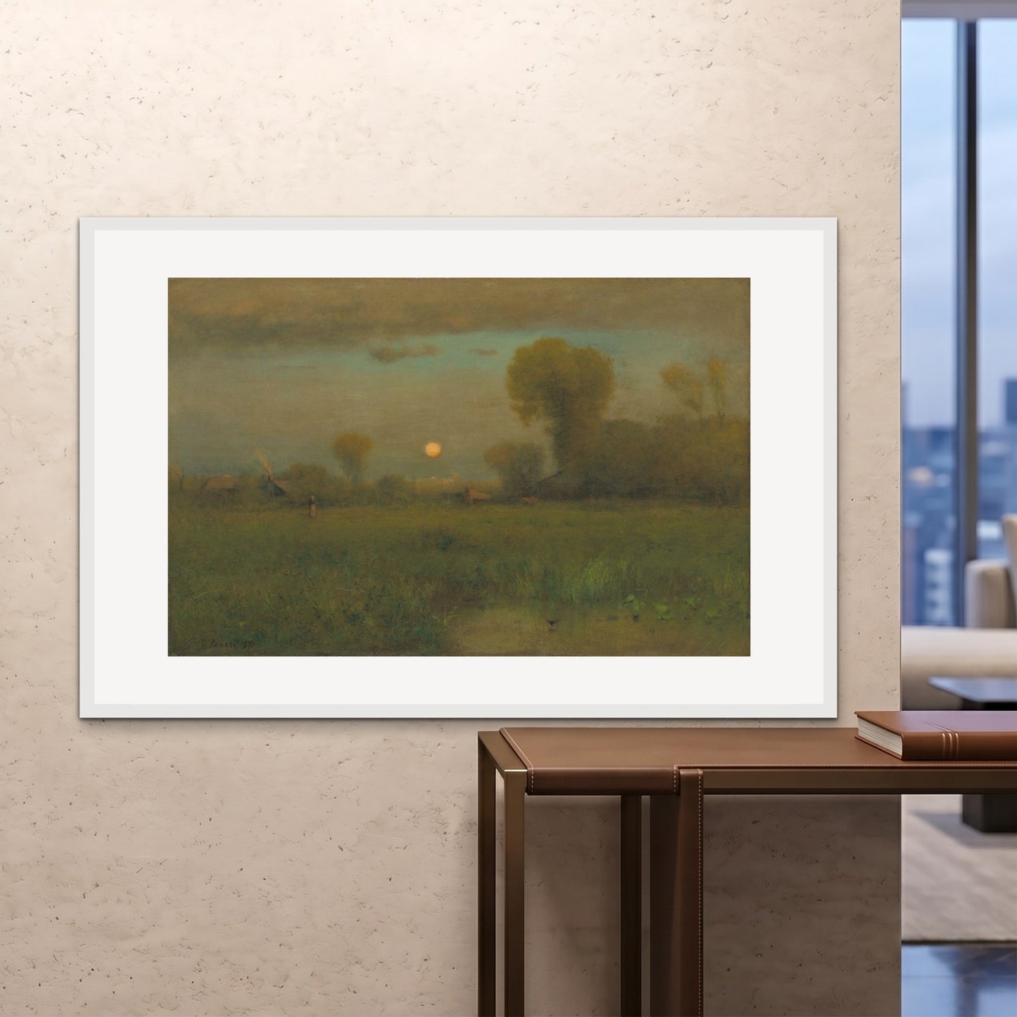 Orlonzo - FRAMED PRINT WHITE 150100cm6040 ROOM