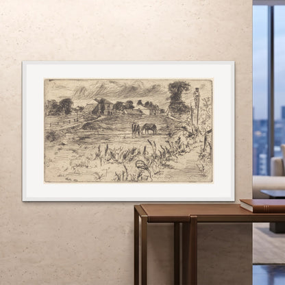 Orlonzo - FRAMED PRINT WHITE 150100cm6040 ROOM