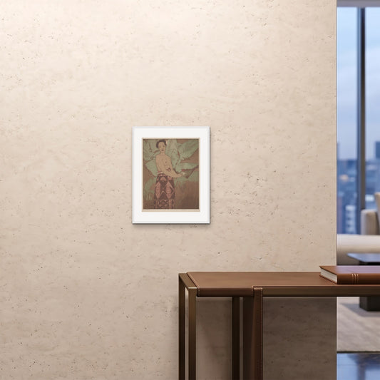 Orlonzo - FRAMED PRINT WHITE 16x2040x50cm ROOM