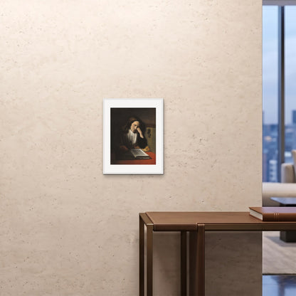 Orlonzo - FRAMED PRINT WHITE 16x2040x50cm ROOM