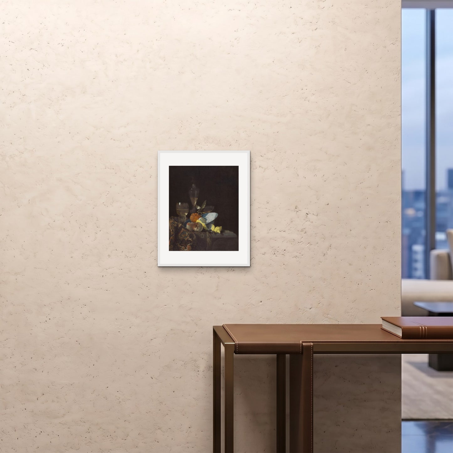 Orlonzo - FRAMED PRINT WHITE 16x2040x50cm ROOM
