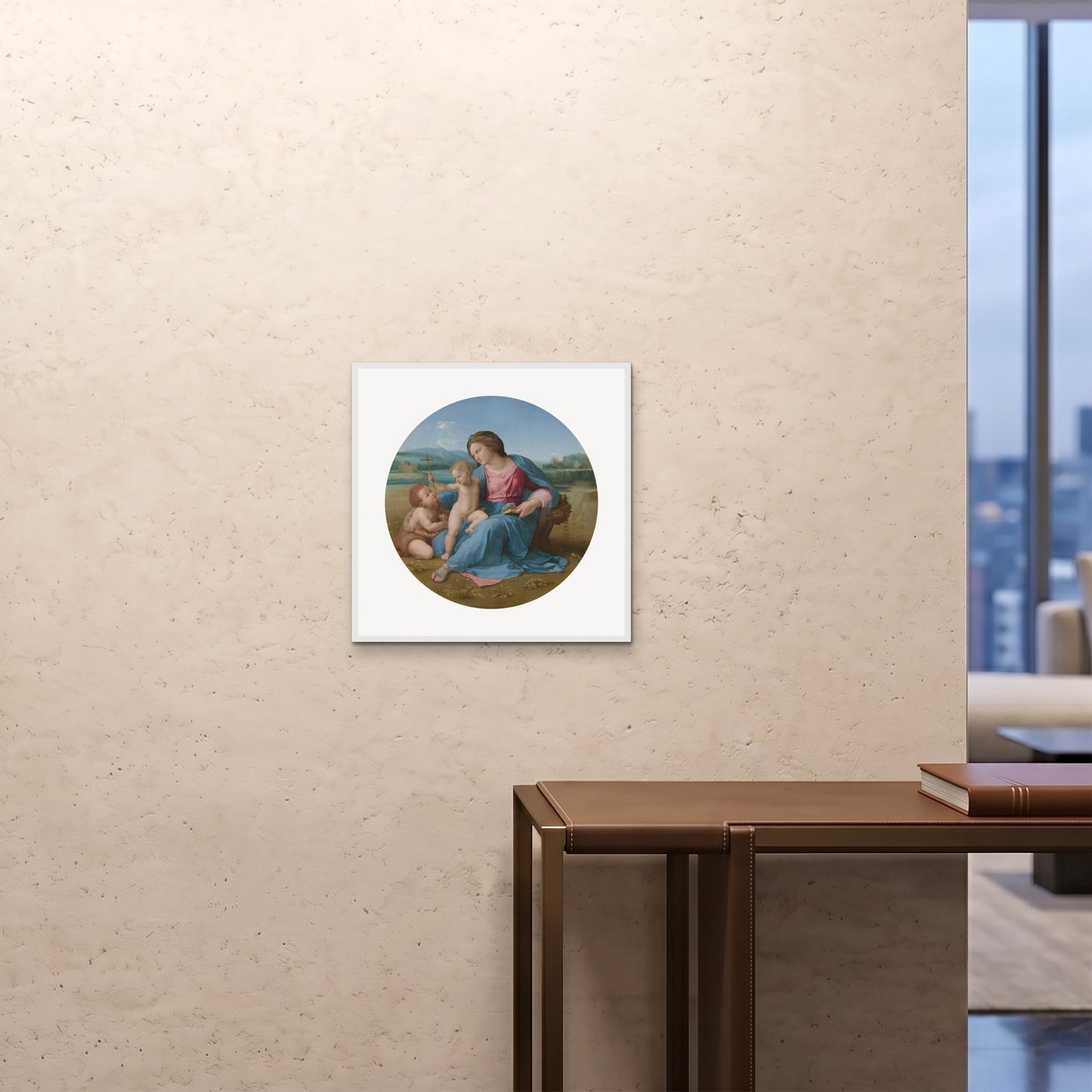 Orlonzo - FRAMED PRINT WHITE 20x2050x50cm ROOM