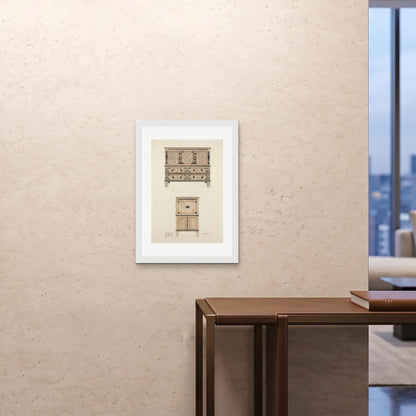 Orlonzo - FRAMED PRINT WHITE 20x2850x70cm ROOM