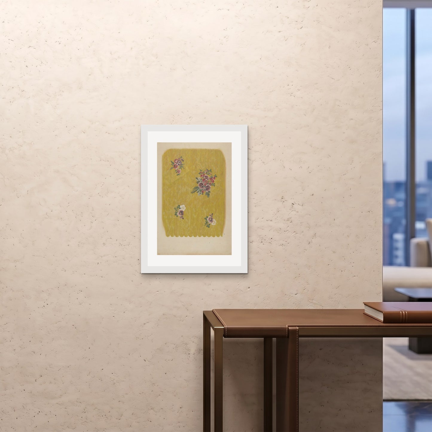 Orlonzo - FRAMED PRINT WHITE 20x2850x70cm ROOM