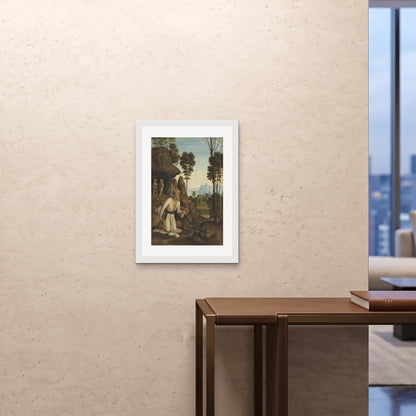 Orlonzo - FRAMED PRINT WHITE 20x2850x70cm ROOM