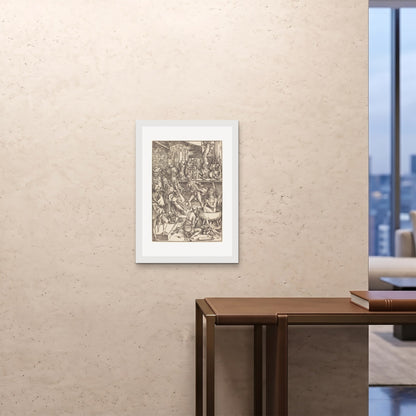 Orlonzo - FRAMED PRINT WHITE 20x2850x70cm ROOM