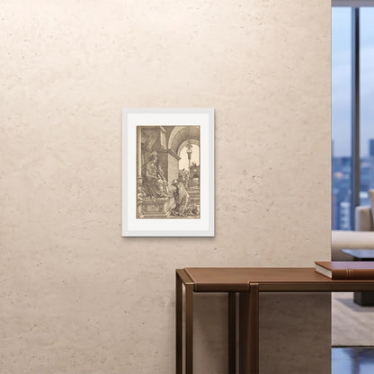 Orlonzo - FRAMED PRINT WHITE 20x2850x70cm ROOM