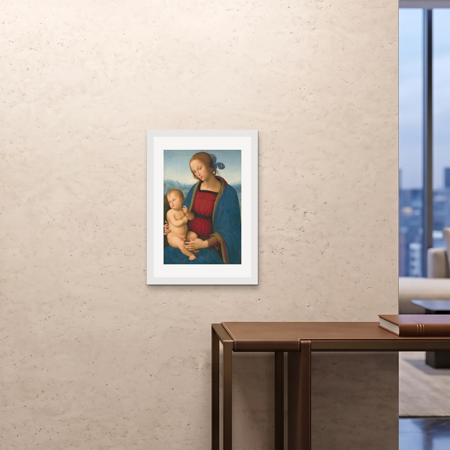 Orlonzo - FRAMED PRINT WHITE 20x2850x70cm ROOM