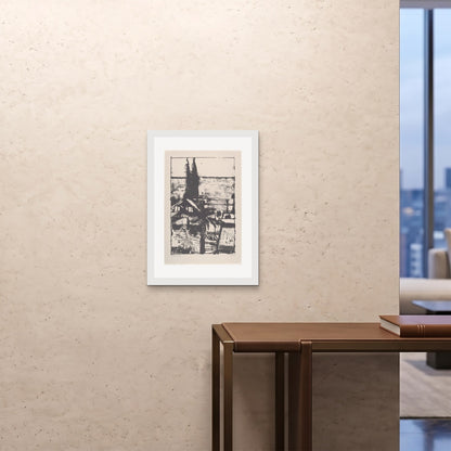 Orlonzo - FRAMED PRINT WHITE 20x2850x70cm ROOM