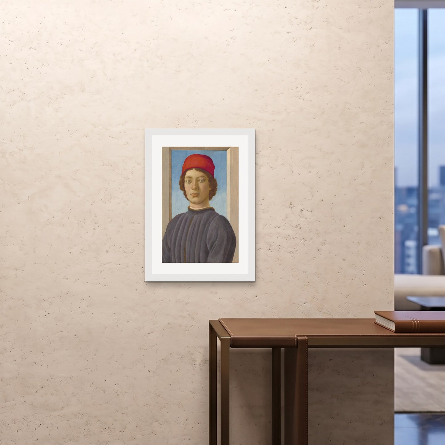 Orlonzo - FRAMED PRINT WHITE 20x2850x70cm ROOM