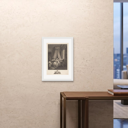 Orlonzo - FRAMED PRINT WHITE 20x2850x70cm ROOM