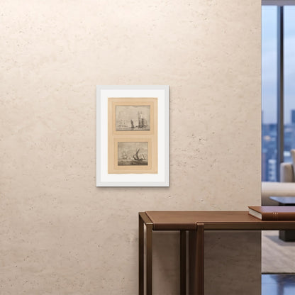 Orlonzo - FRAMED PRINT WHITE 20x2850x70cm ROOM
