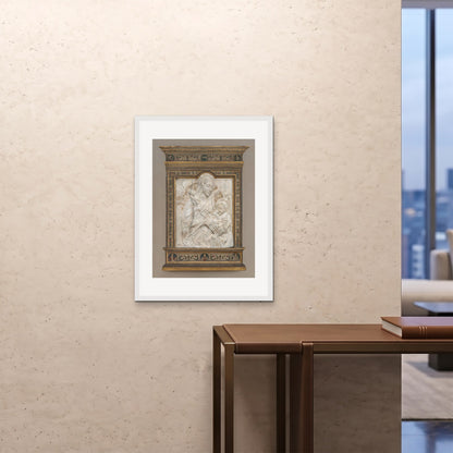 Orlonzo - FRAMED PRINT WHITE 24x3260x80cm ROOM