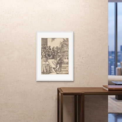 Orlonzo - FRAMED PRINT WHITE 24x3260x80cm ROOM