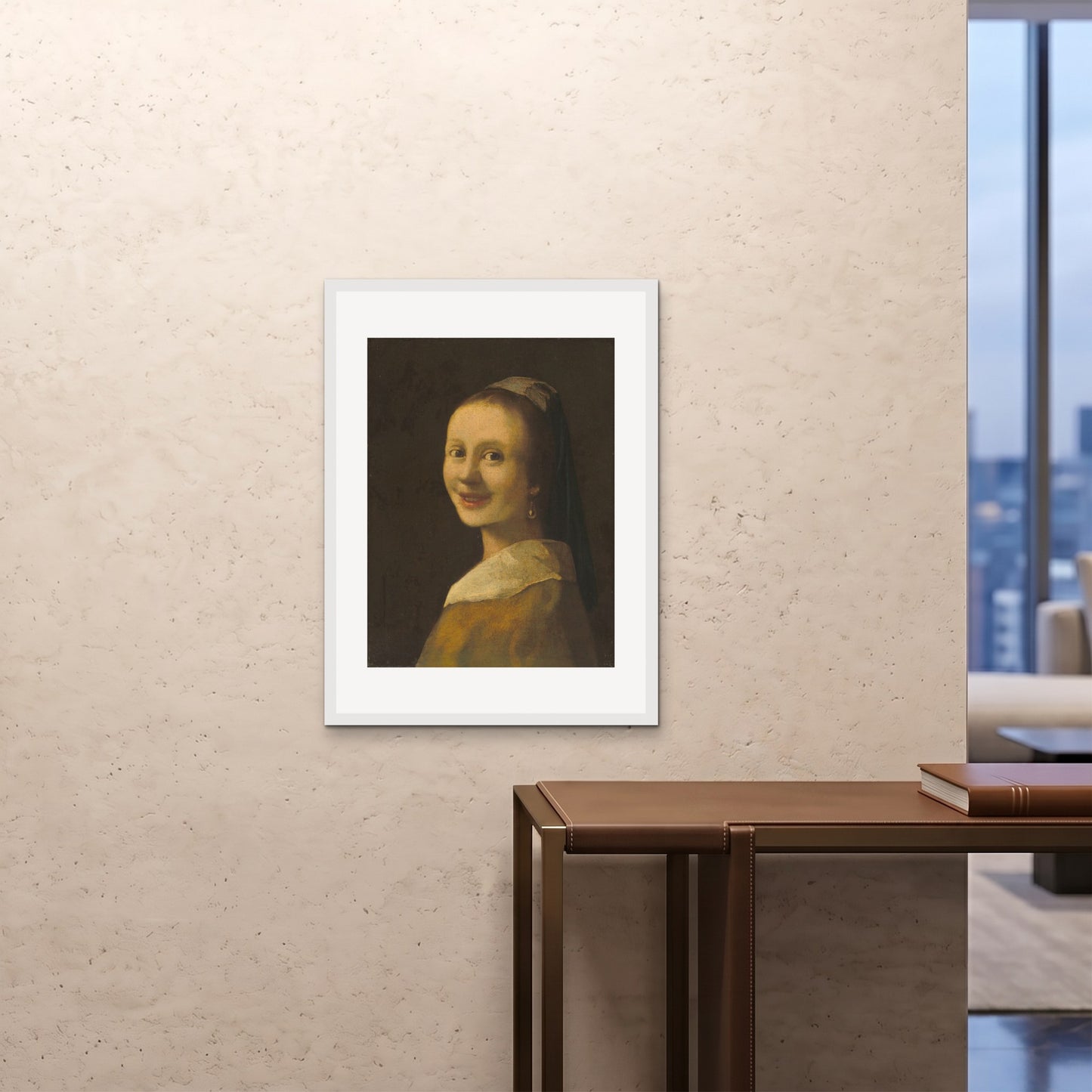Orlonzo - FRAMED PRINT WHITE 24x3260x80cm ROOM