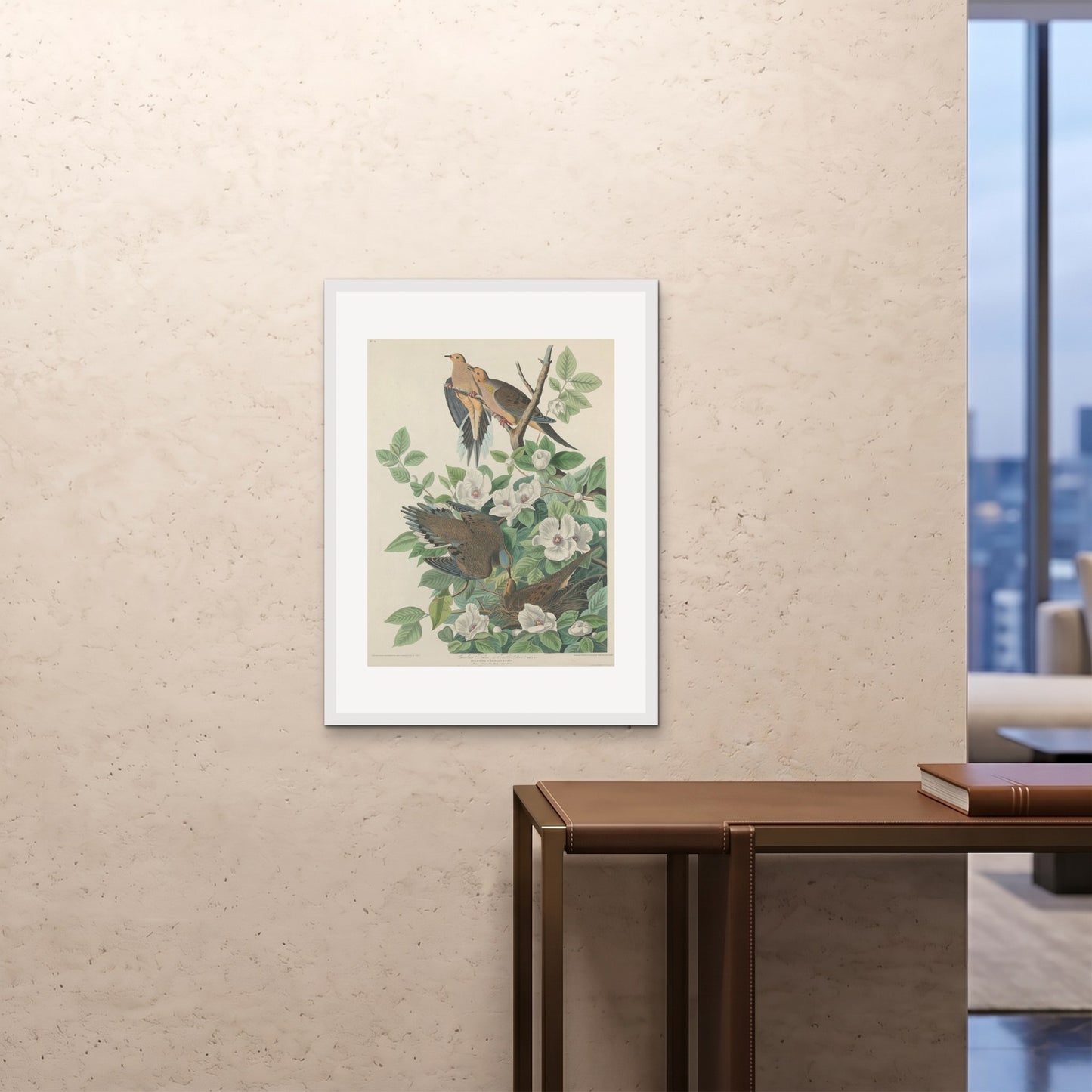 Orlonzo - FRAMED PRINT WHITE 24x3260x80cm ROOM