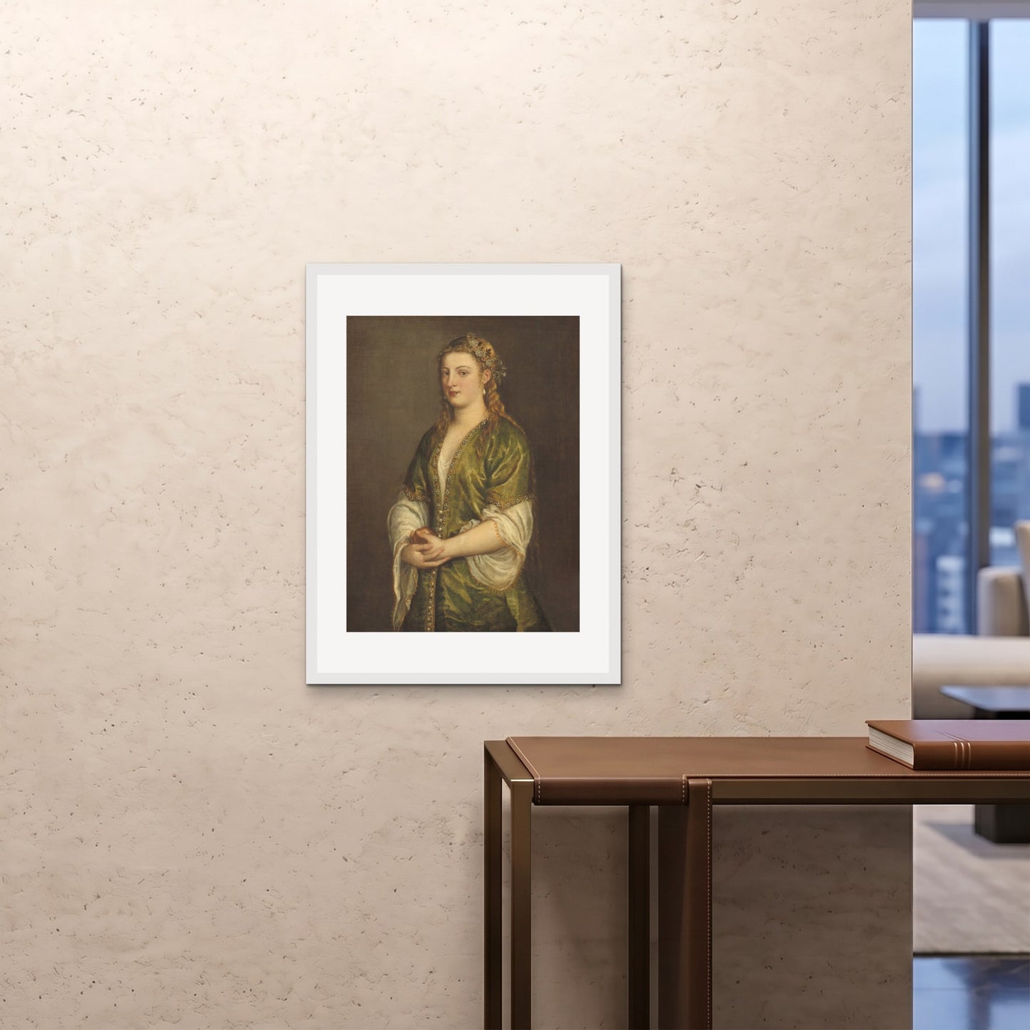 Orlonzo - FRAMED PRINT WHITE 24x3260x80cm ROOM