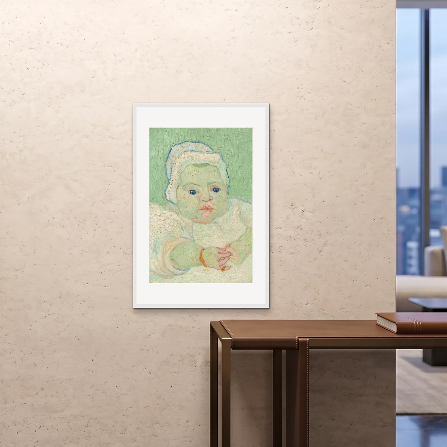 Orlonzo - FRAMED PRINT WHITE 24x3660x90cm ROOM