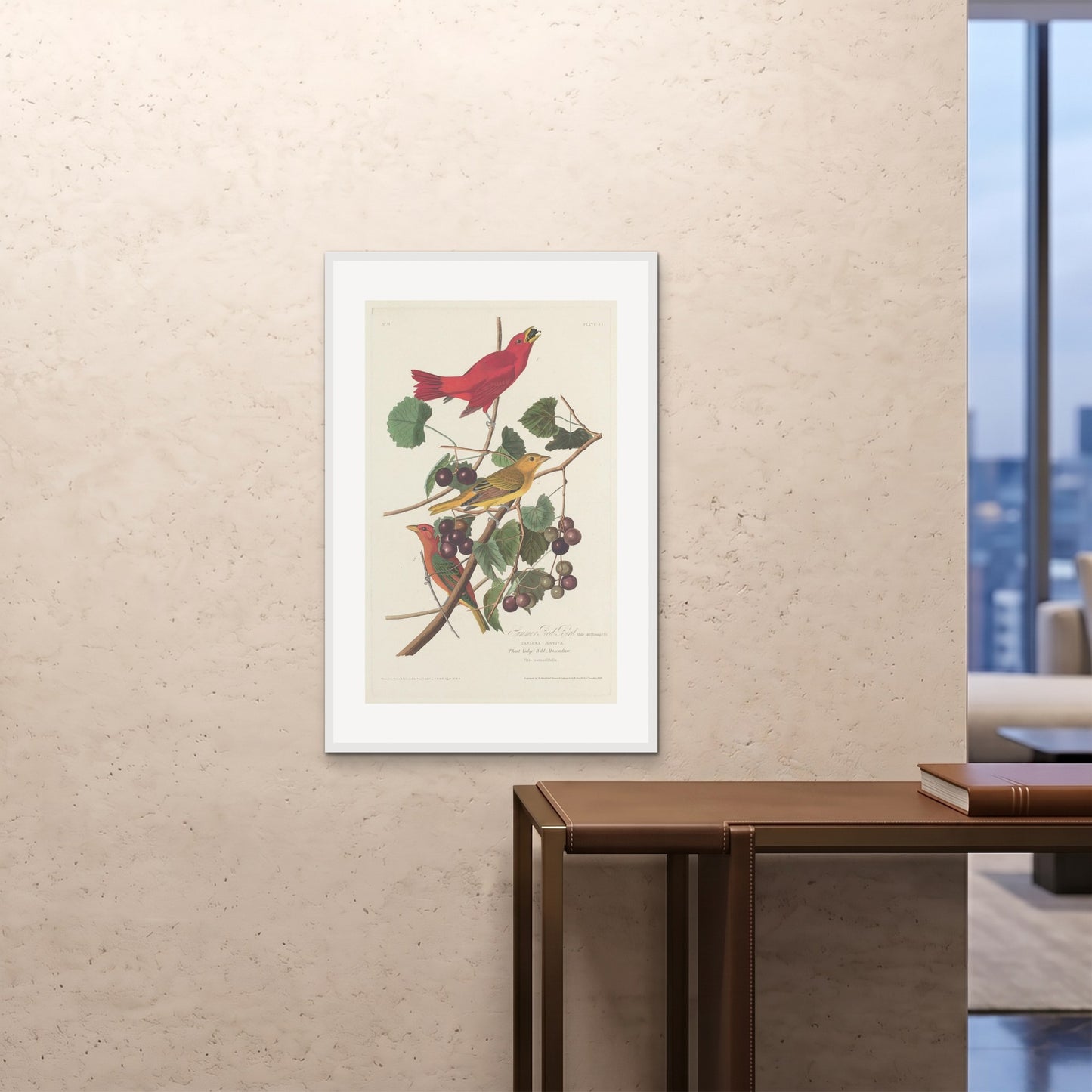 Orlonzo - FRAMED PRINT WHITE 24x3660x90cm ROOM