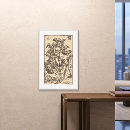 Orlonzo - FRAMED PRINT WHITE 24x3660x90cm ROOM