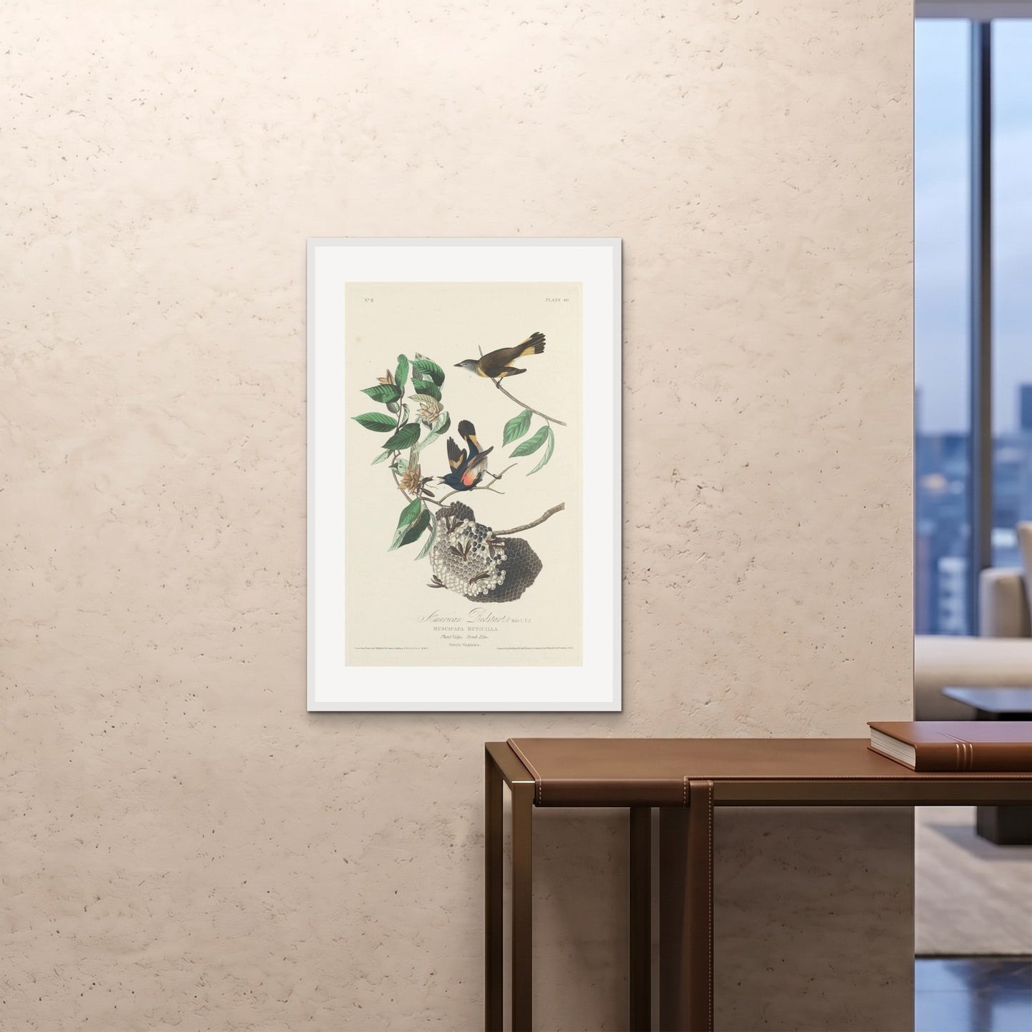 Orlonzo - FRAMED PRINT WHITE 24x3660x90cm ROOM