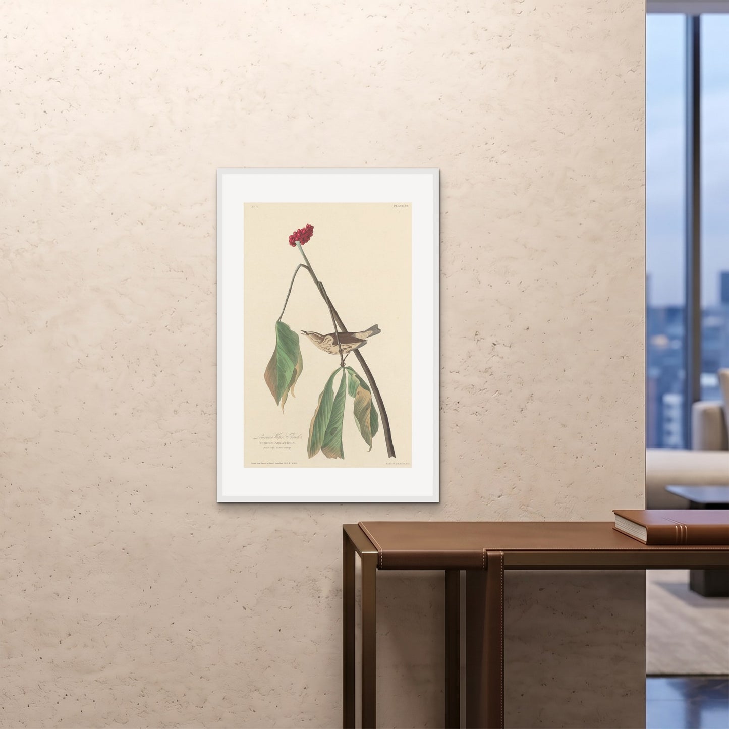 Orlonzo - FRAMED PRINT WHITE 24x3660x90cm ROOM