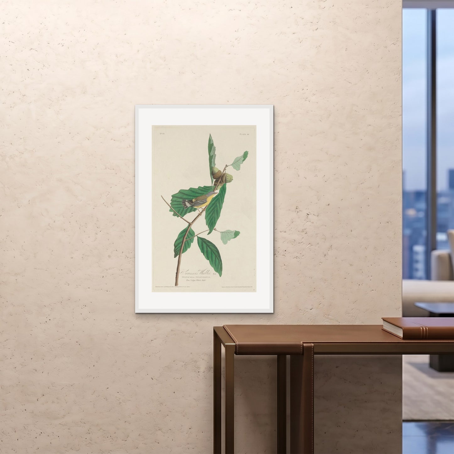 Orlonzo - FRAMED PRINT WHITE 24x3660x90cm ROOM