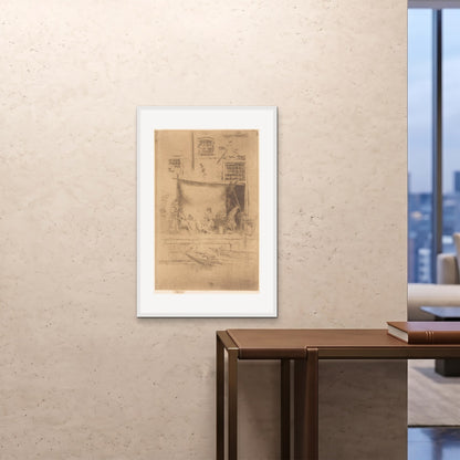 Orlonzo - FRAMED PRINT WHITE 24x3660x90cm ROOM