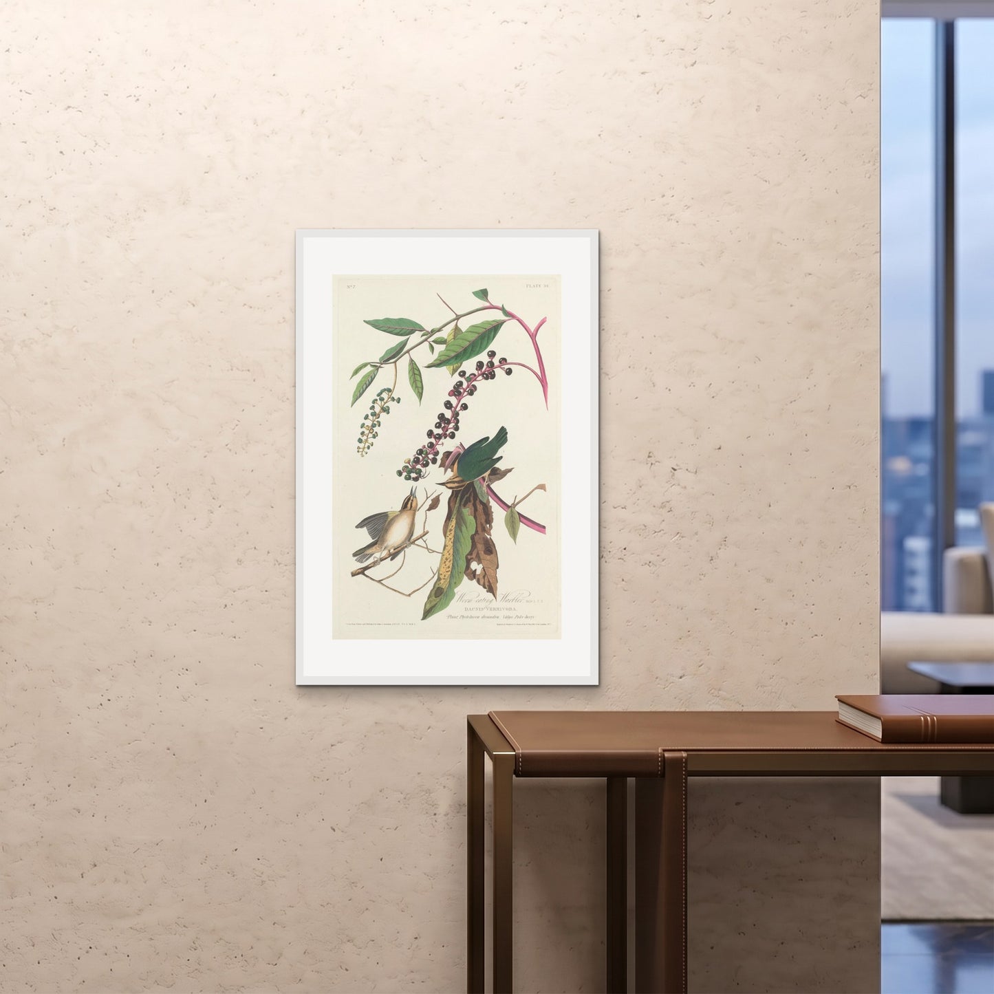 Orlonzo - FRAMED PRINT WHITE 24x3660x90cm ROOM