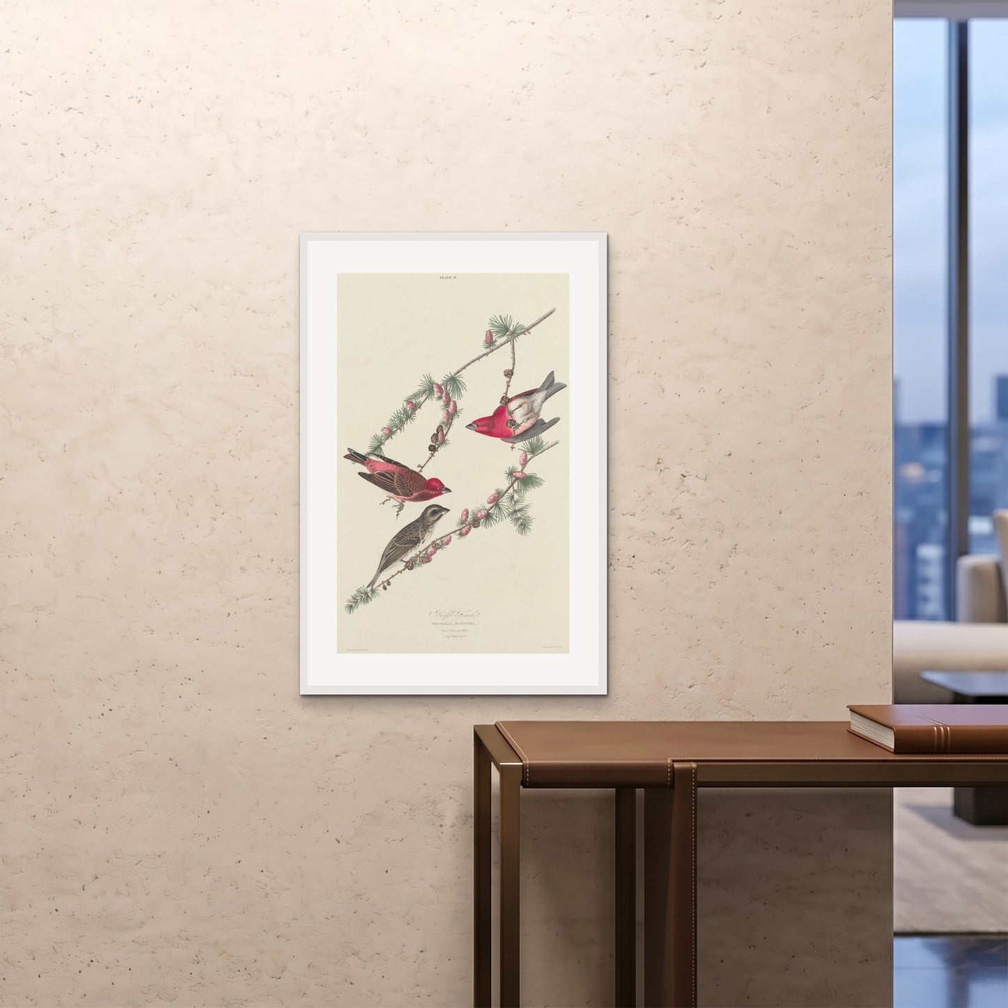 Orlonzo - FRAMED PRINT WHITE 24x3660x90cm ROOM