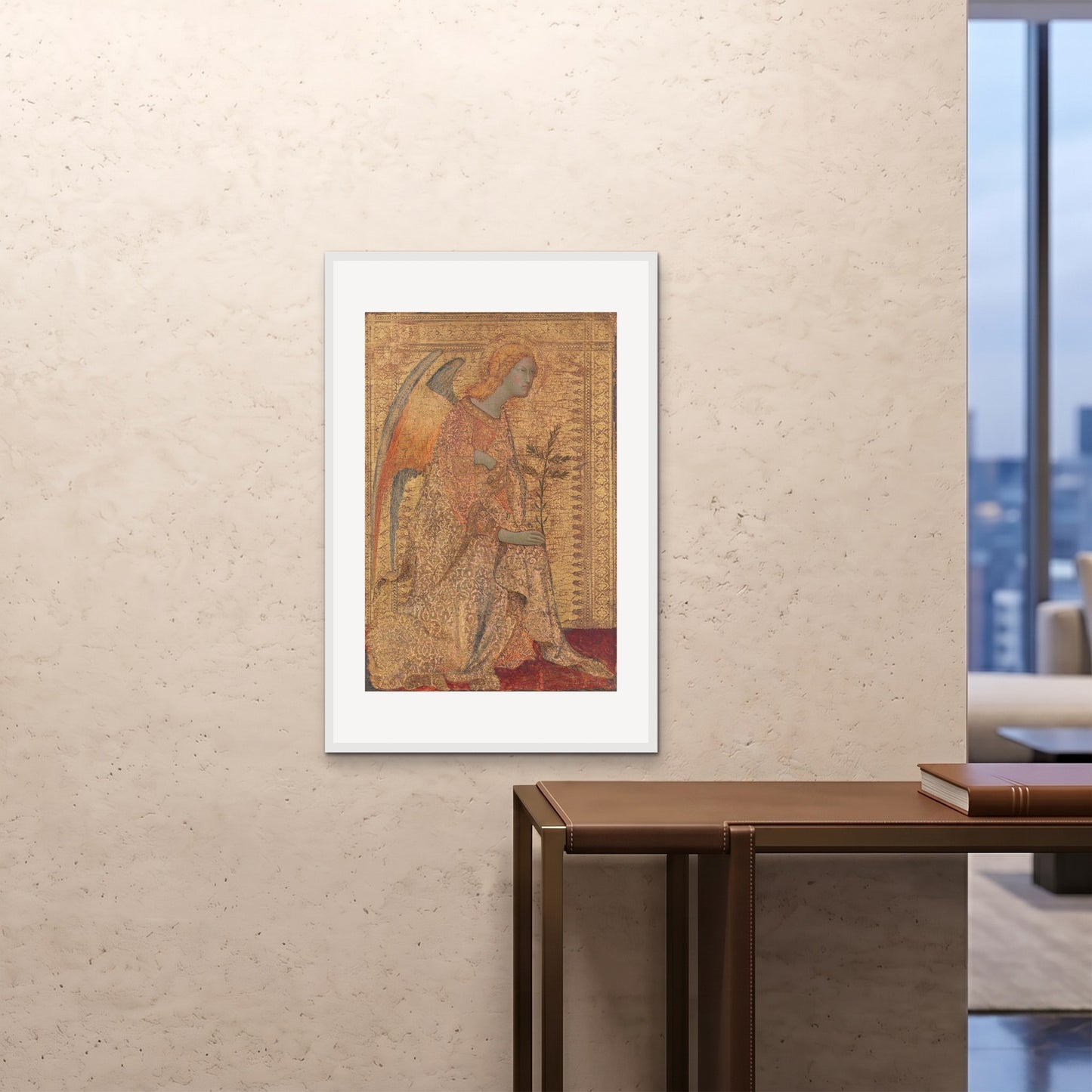 Orlonzo - FRAMED PRINT WHITE 24x3660x90cm ROOM