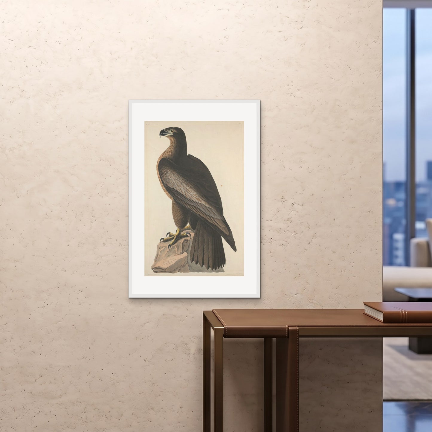 Orlonzo - FRAMED PRINT WHITE 24x3660x90cm ROOM