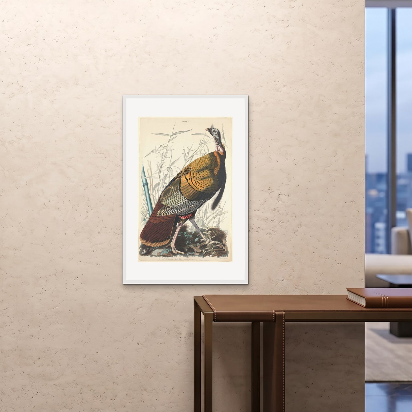 Orlonzo - FRAMED PRINT WHITE 24x3660x90cm ROOM