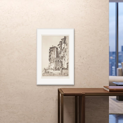 Orlonzo - FRAMED PRINT WHITE 24x3660x90cm ROOM