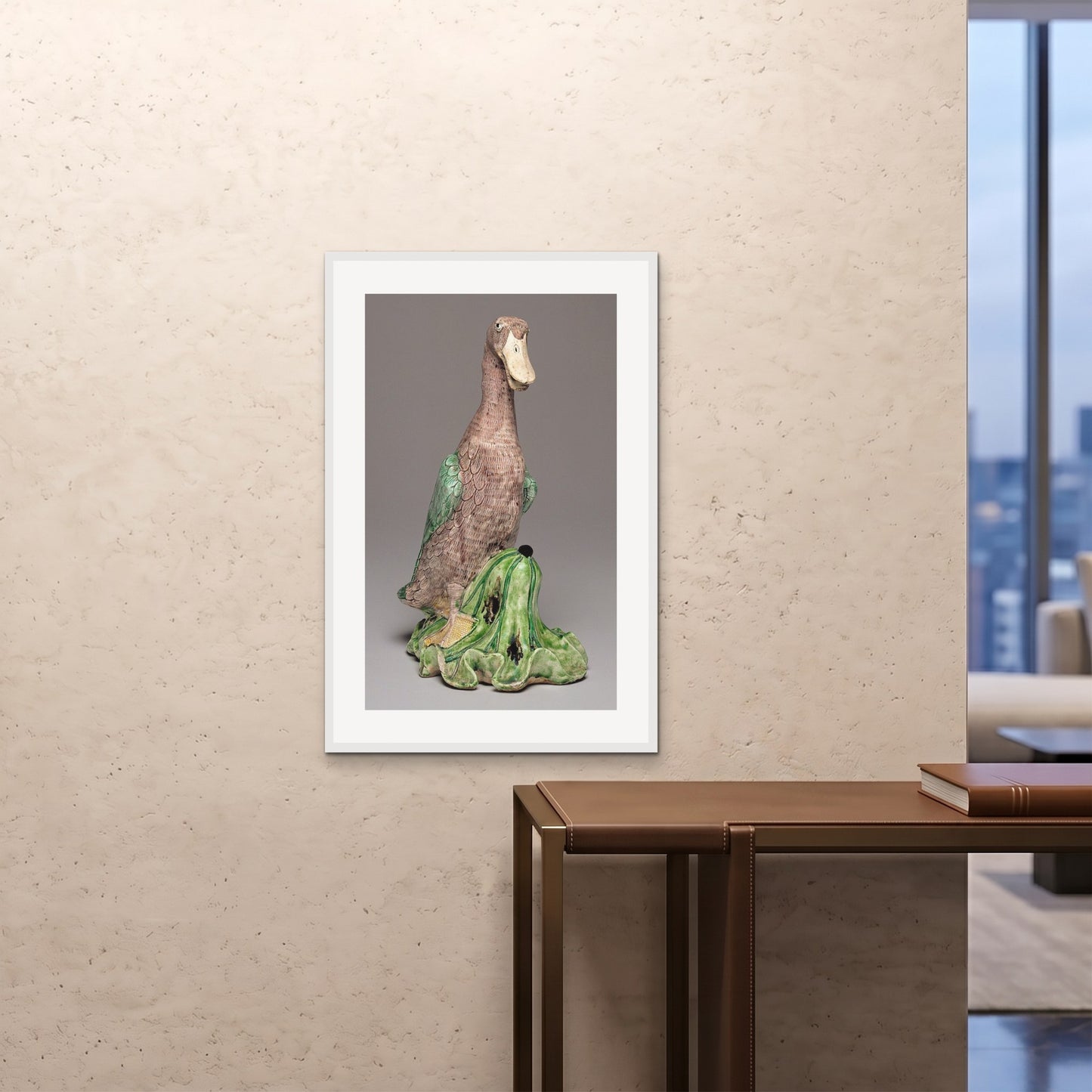 Orlonzo - FRAMED PRINT WHITE 24x3660x90cm ROOM