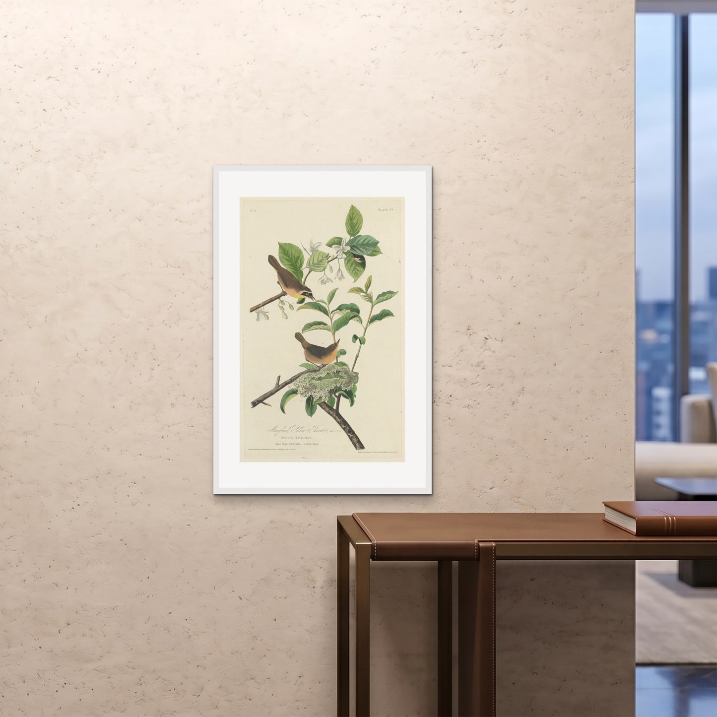 Orlonzo - FRAMED PRINT WHITE 24x3660x90cm ROOM