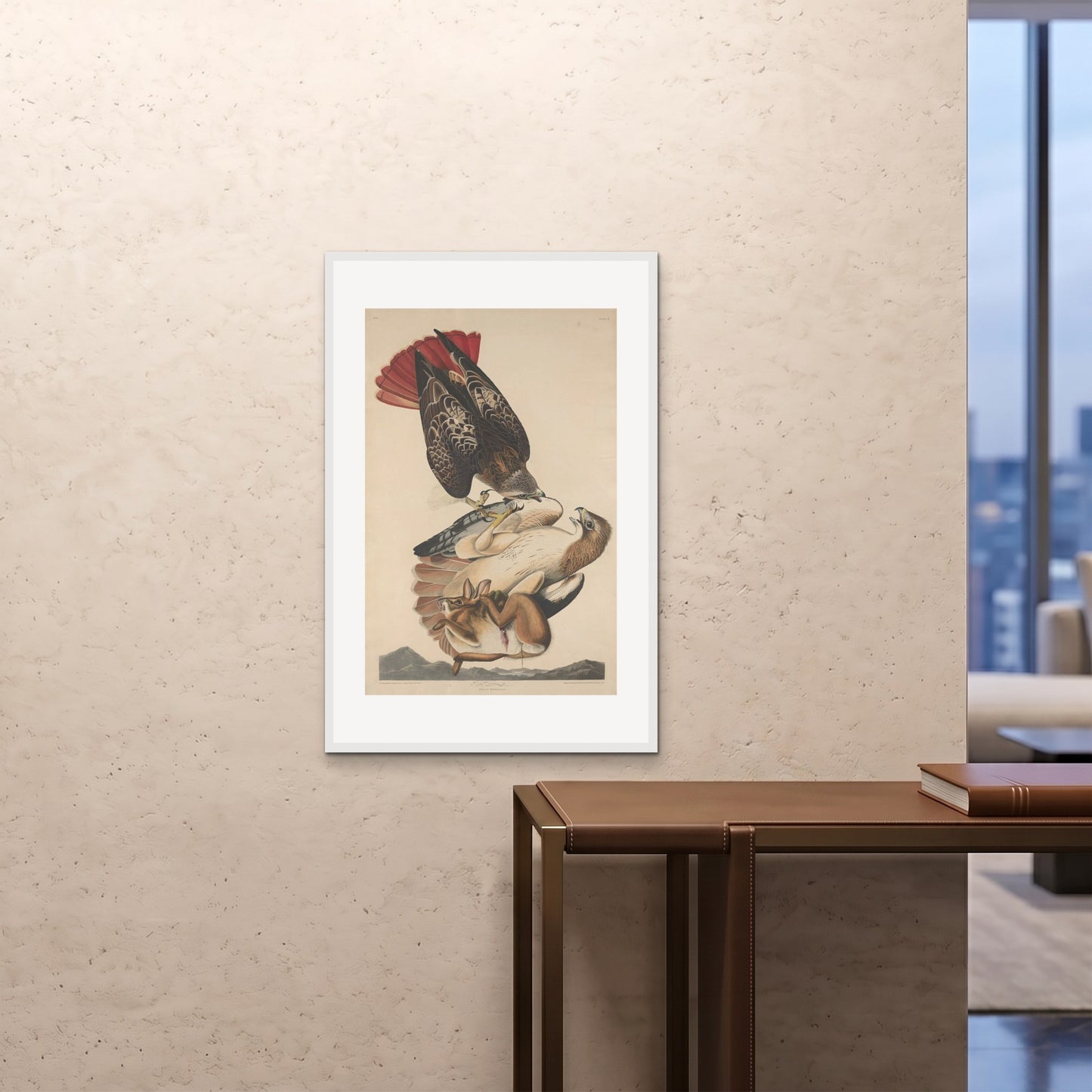 Orlonzo - FRAMED PRINT WHITE 24x3660x90cm ROOM