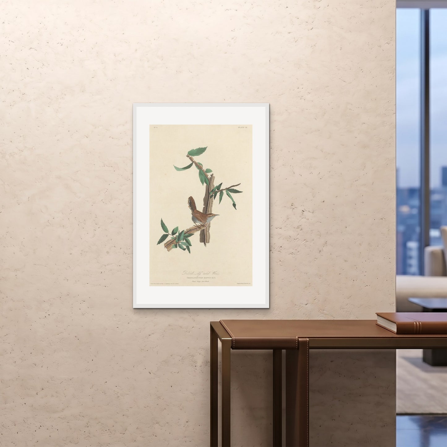 Orlonzo - FRAMED PRINT WHITE 24x3660x90cm ROOM