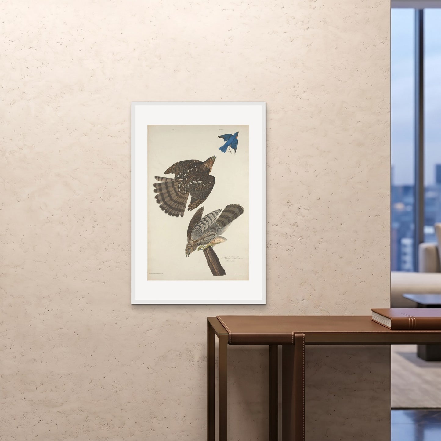 Orlonzo - FRAMED PRINT WHITE 24x3660x90cm ROOM