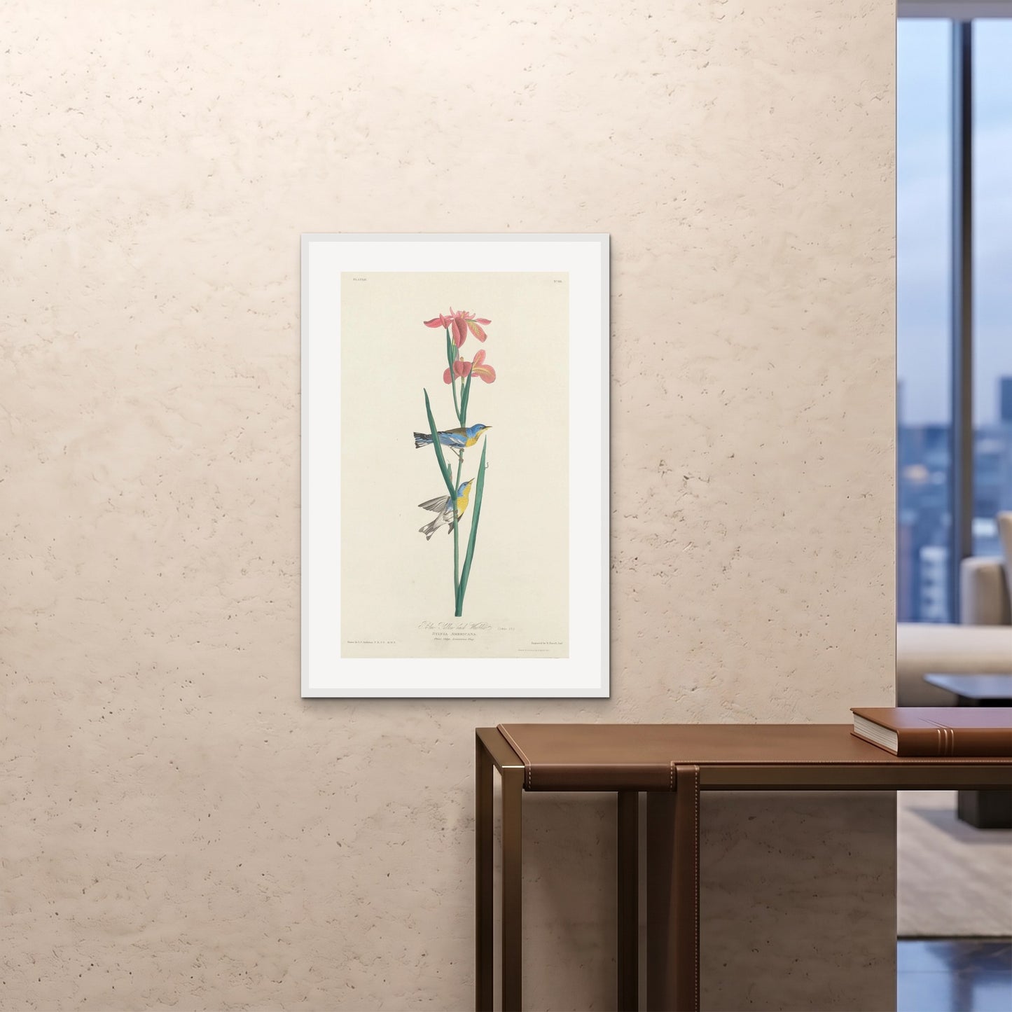 Orlonzo - FRAMED PRINT WHITE 24x3660x90cm ROOM