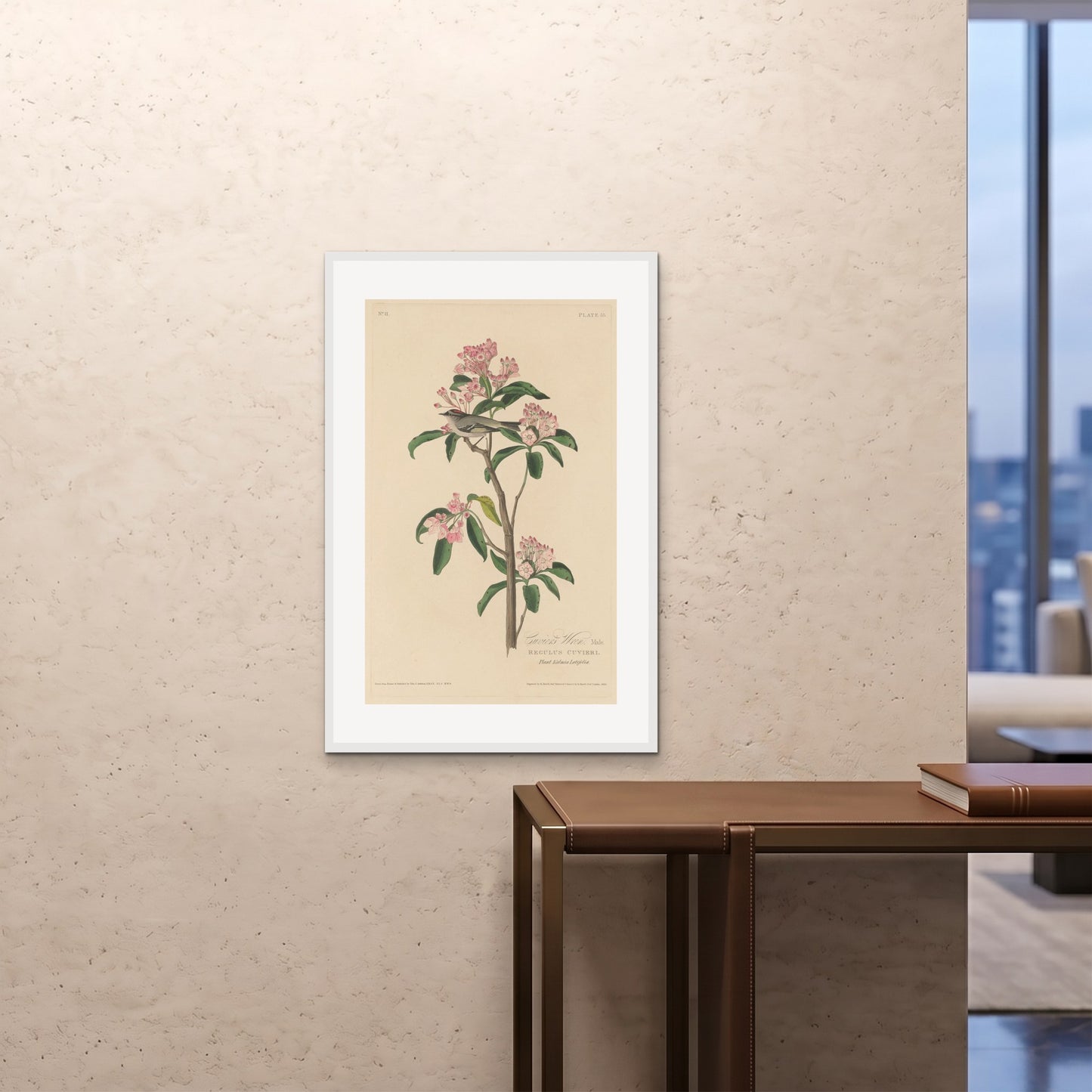 Orlonzo - FRAMED PRINT WHITE 24x3660x90cm ROOM