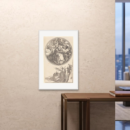 Orlonzo - FRAMED PRINT WHITE 24x3660x90cm ROOM